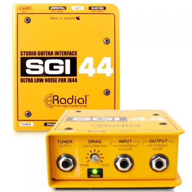 内蒙Radial,SGI 44,现场吉他远程传输DI直插盒,吉他信号扩展器,录音室吉他接口,吉他D