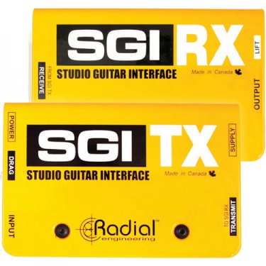 内蒙Radial,SGI,现场吉他远程传输器DI直插盒,吉他接口,带TX,RX模块,吉他DI盒,