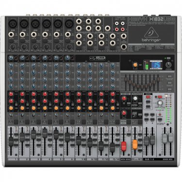 内蒙百灵达 Behringer X1832USB 模拟调音台 USB声卡调音台 直播K歌调音台