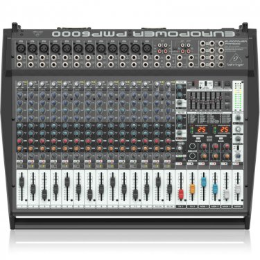 内蒙百灵达 Behringer PMP6000 有源调音台 带功放调音台 模拟调音台 带效果调音台 会议